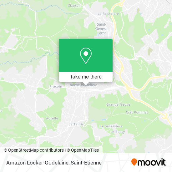 Mapa Amazon Locker-Godelaine