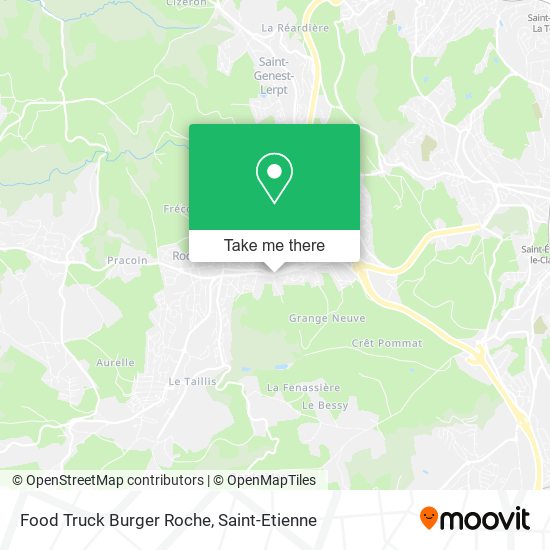 Food Truck Burger Roche map