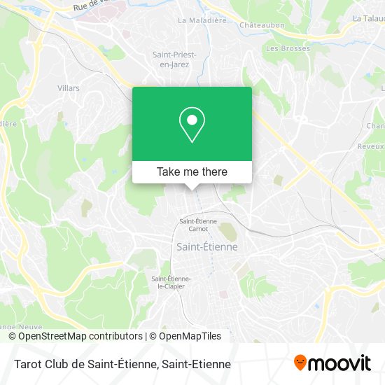 Tarot Club de Saint-Étienne map