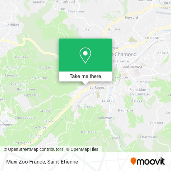 Maxi Zoo France map