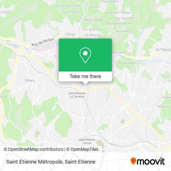 Saint Etienne Métropole map