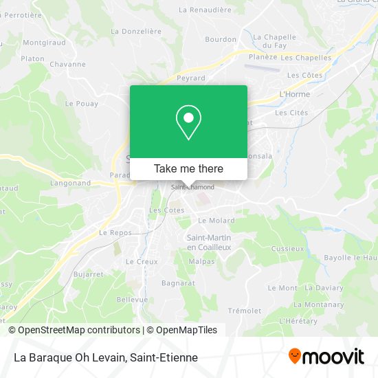 La Baraque Oh Levain map