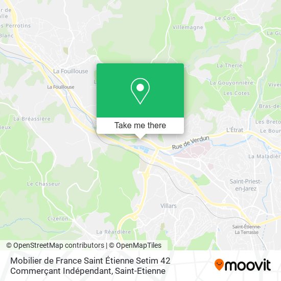 Mobilier de France Saint Étienne Setim 42 Commerçant Indépendant map