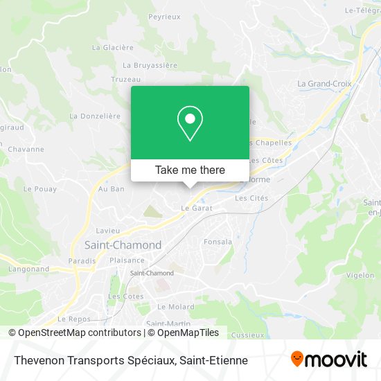 Thevenon Transports Spéciaux map