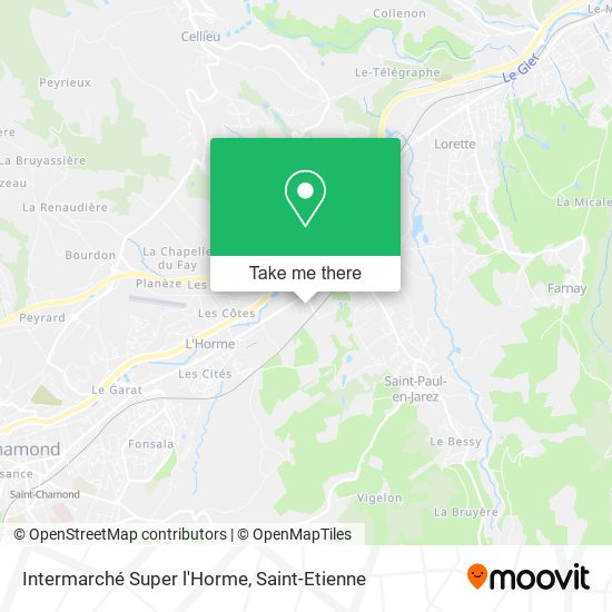 Intermarché Super l'Horme map