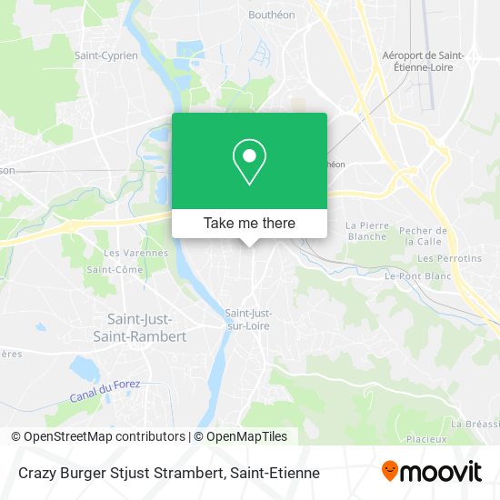 Crazy Burger Stjust Strambert map