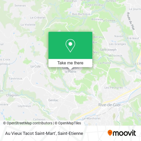 Au Vieux Tacot Saint-Mart' map