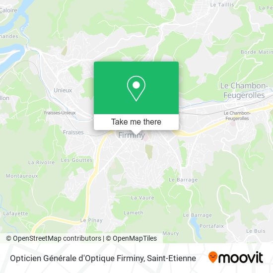Opticien Générale d'Optique Firminy map