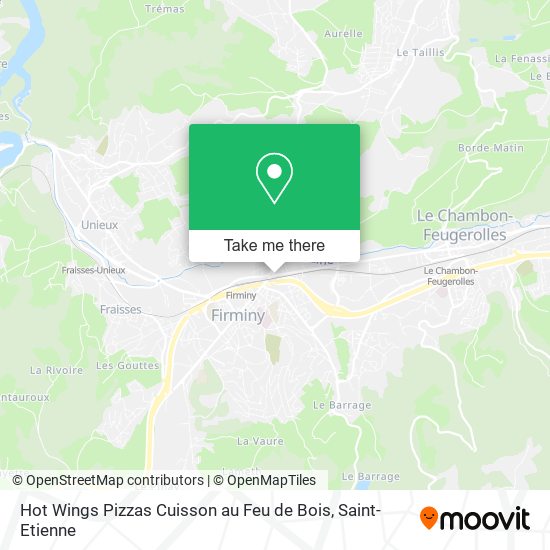 Hot Wings Pizzas Cuisson au Feu de Bois map