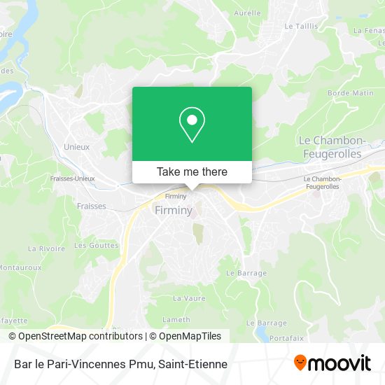 Bar le Pari-Vincennes Pmu map