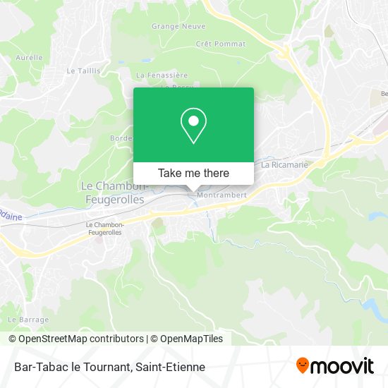 Bar-Tabac le Tournant map