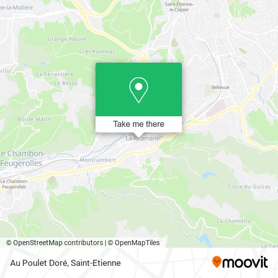 Au Poulet Doré map