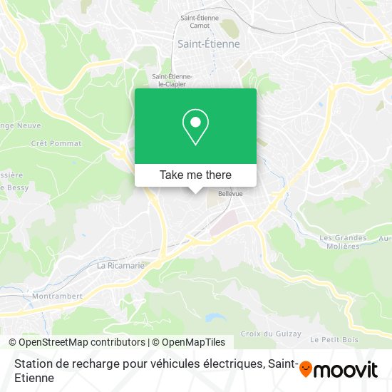Station de recharge pour véhicules électriques map
