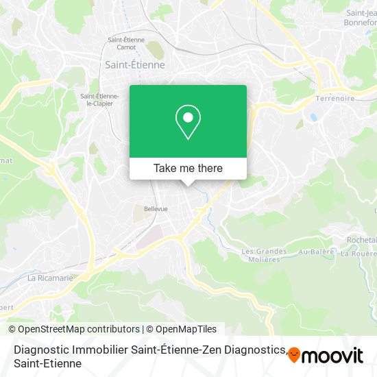 Diagnostic Immobilier Saint-Étienne-Zen Diagnostics map