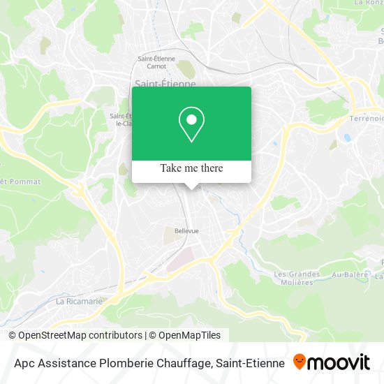 Apc Assistance Plomberie Chauffage map