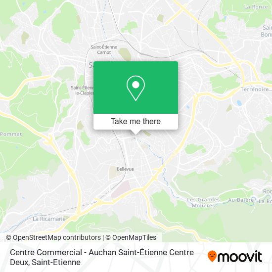 Centre Commercial - Auchan Saint-Étienne Centre Deux map