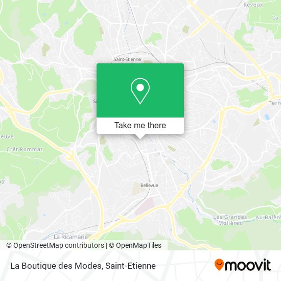 La Boutique des Modes map
