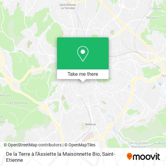 De la Terre à l'Assiette la Maisonnette Bio map