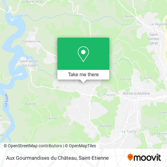Aux Gourmandises du Château map