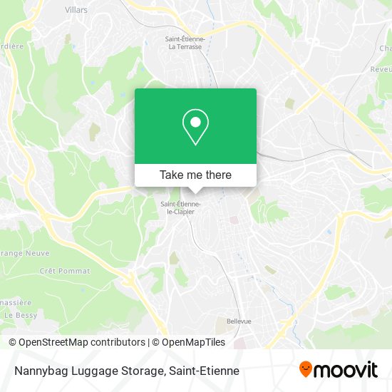 Nannybag Luggage Storage map