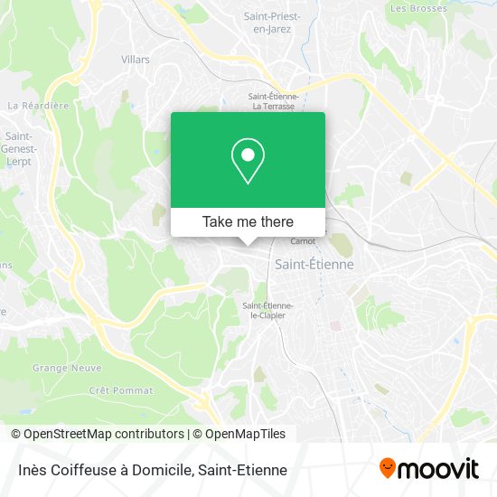 Inès Coiffeuse à Domicile map