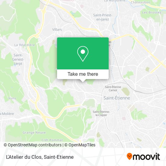 L'Atelier du Clos map