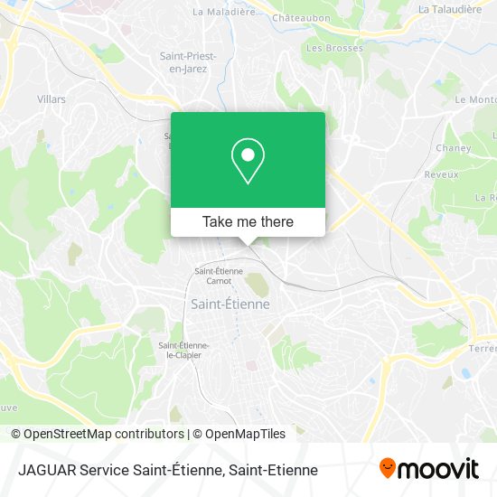 JAGUAR Service Saint-Étienne map