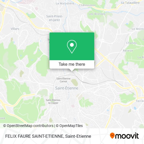 FELIX FAURE SAINT-ETIENNE map