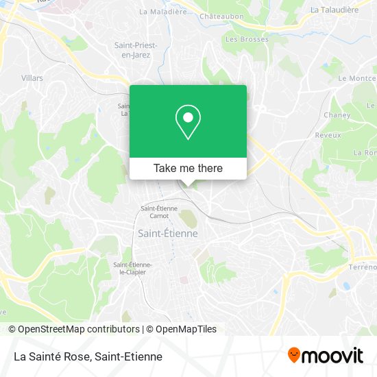 La Sainté Rose map