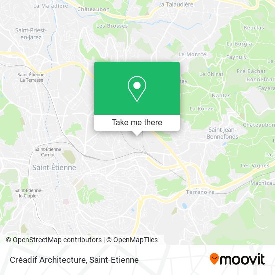 Créadif Architecture map