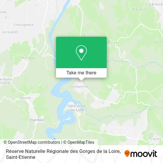 Réserve Naturelle Régionale des Gorges de la Loire map