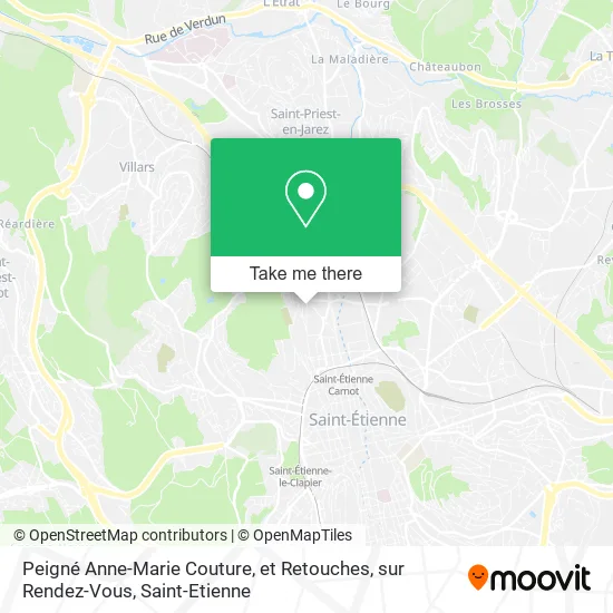Peigné Anne-Marie Couture, et Retouches, sur Rendez-Vous map