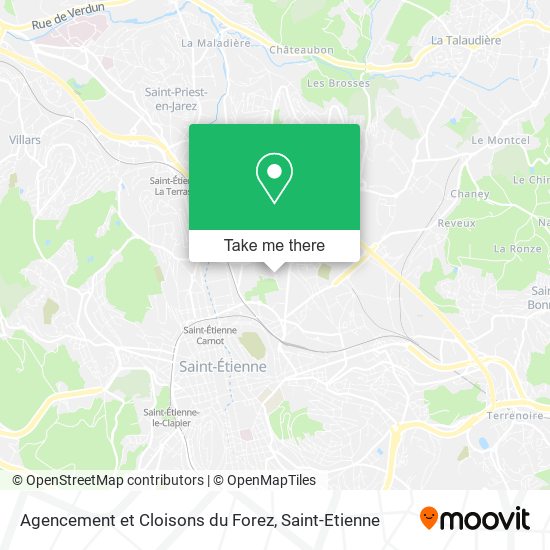 Agencement et Cloisons du Forez map
