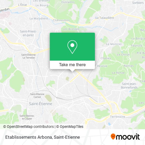 Etablissements Arbona map