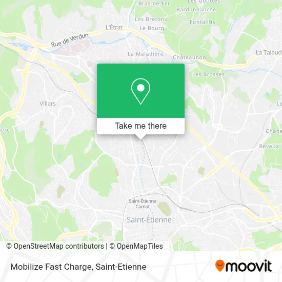 Mobilize Fast Charge map