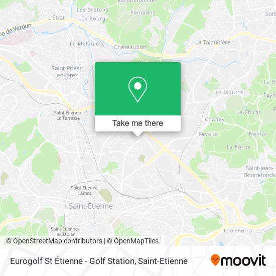 Eurogolf St Étienne - Golf Station map