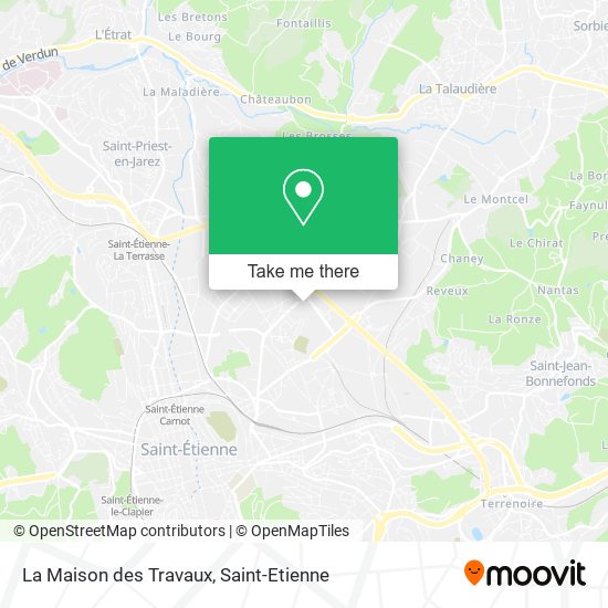 La Maison des Travaux map