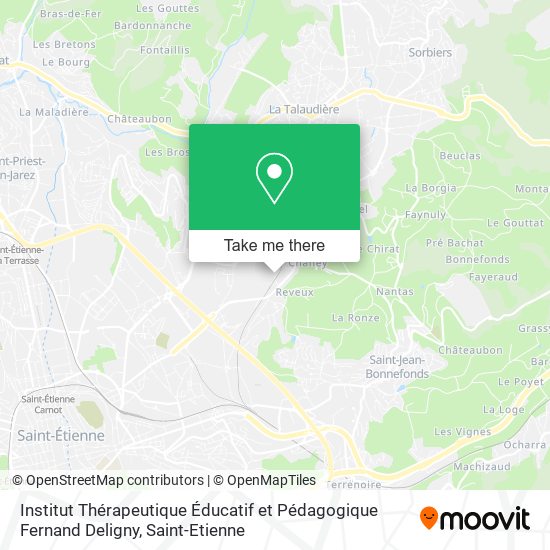Institut Thérapeutique Éducatif et Pédagogique Fernand Deligny map