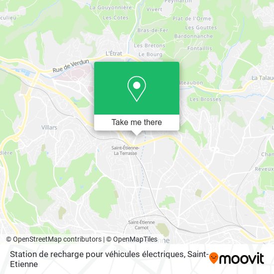 Station de recharge pour véhicules électriques map