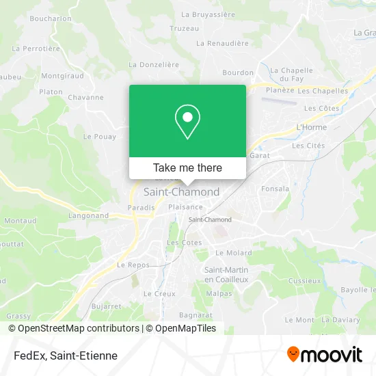 FedEx map