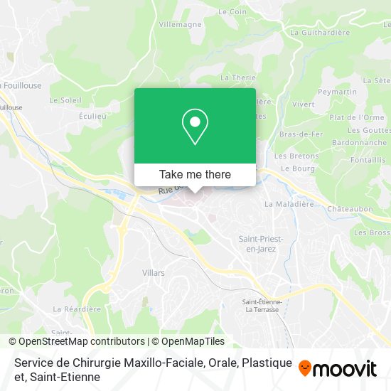 Service de Chirurgie Maxillo-Faciale, Orale, Plastique et map