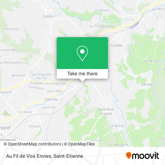 Au Fil de Vos Envies map