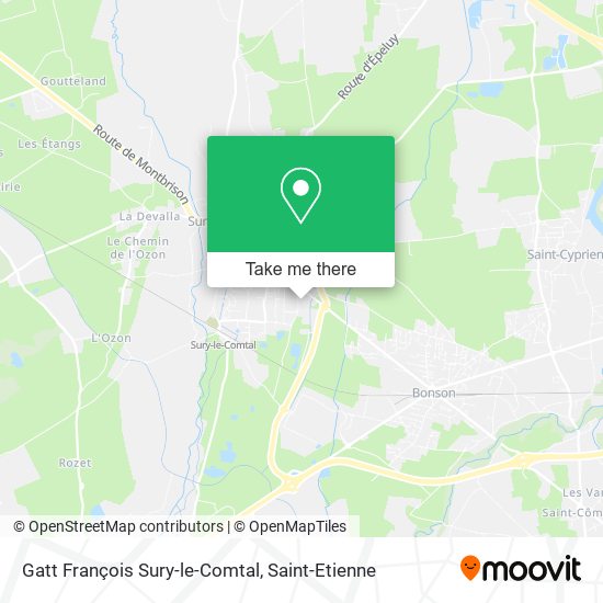 Gatt François Sury-le-Comtal map