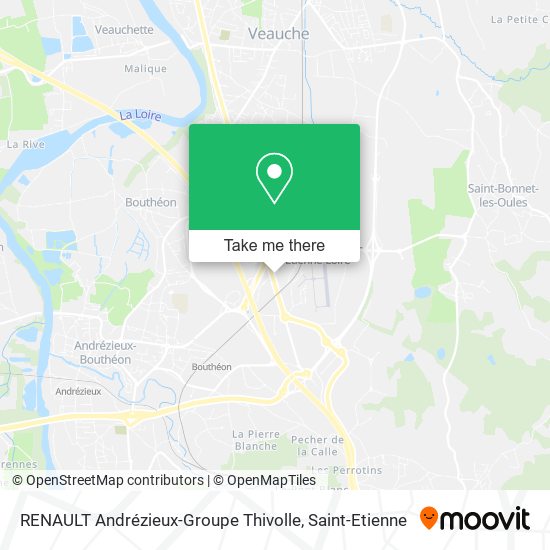 RENAULT Andrézieux-Groupe Thivolle map