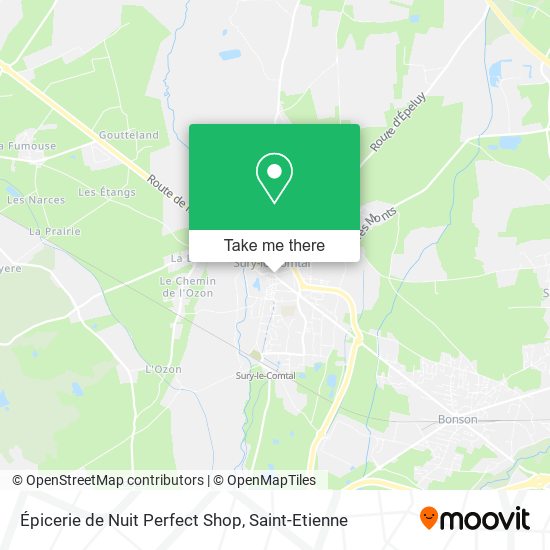 Épicerie de Nuit Perfect Shop map