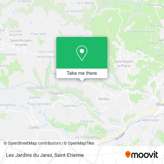Les Jardins du Jarez map