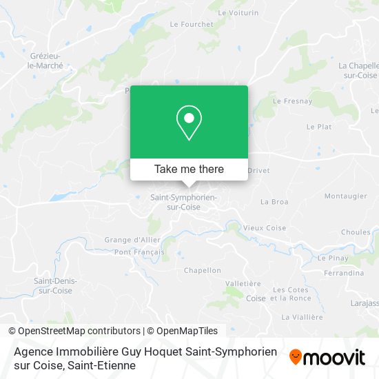 Agence Immobilière Guy Hoquet Saint-Symphorien sur Coise map
