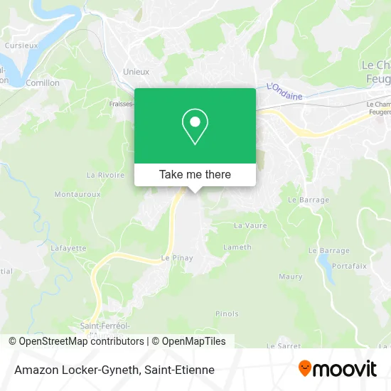 Amazon Locker-Gyneth map