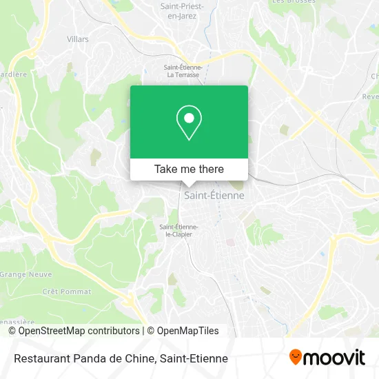 Restaurant Panda de Chine map
