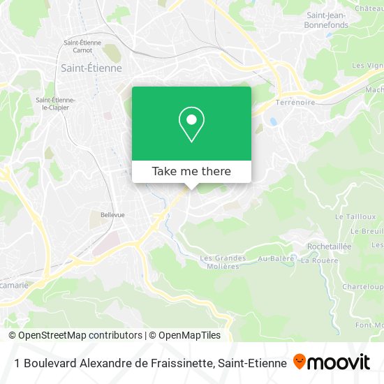 Mapa 1 Boulevard Alexandre de Fraissinette